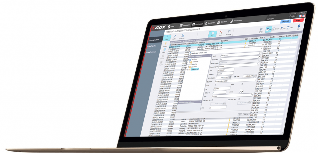 creationof Création des OFs