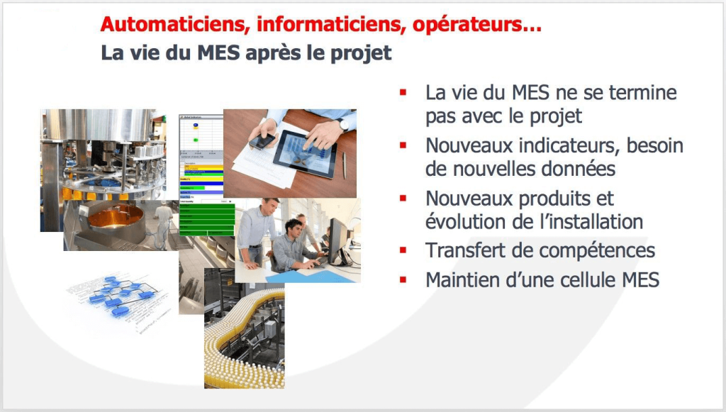 La vie du MES après le projet