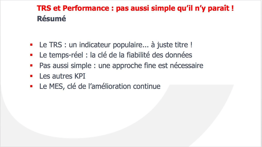 trs-rsum TRS et performance : résumé